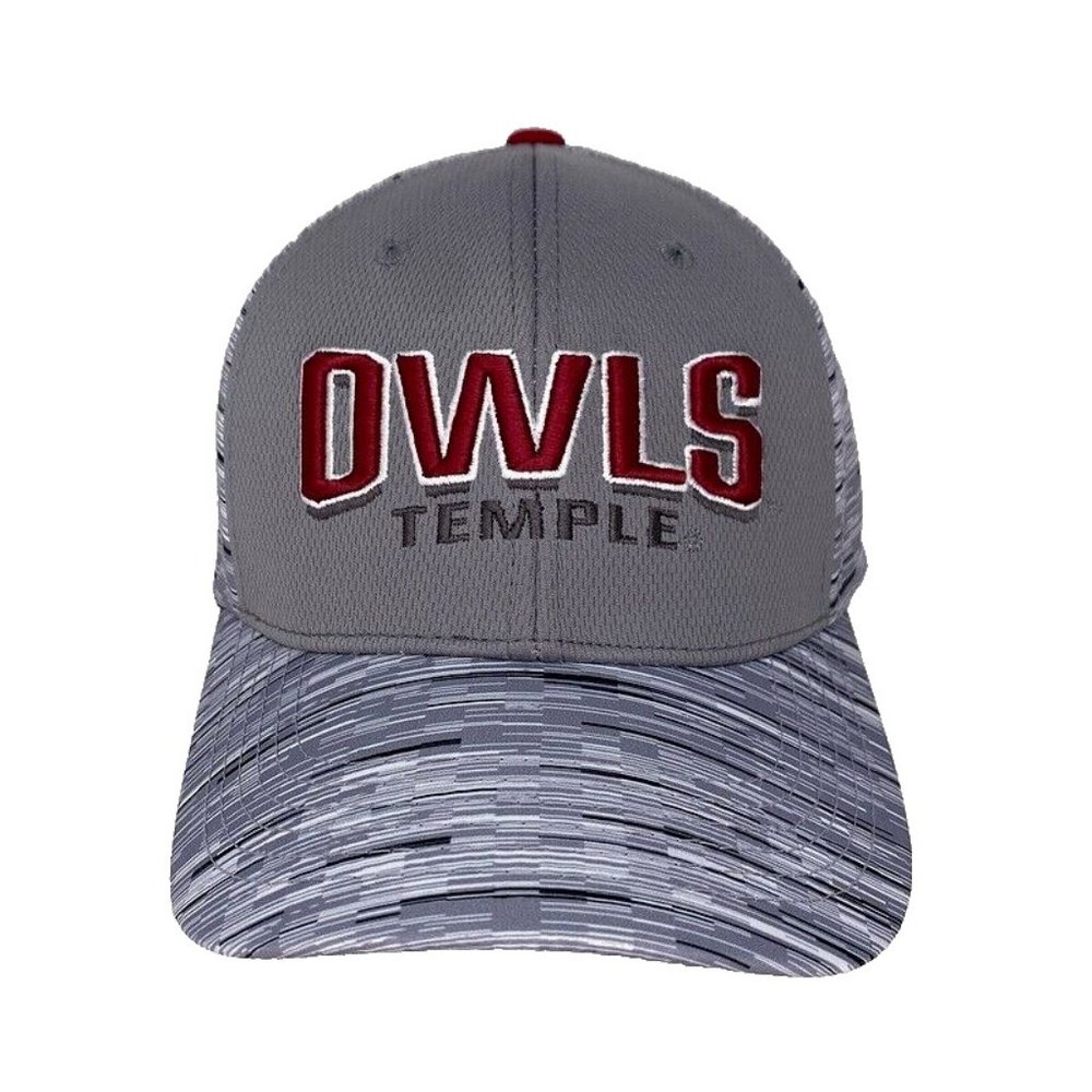 NWT Temple Owls College Snapback Hat Gray Pennsylvania PA Cap Mens